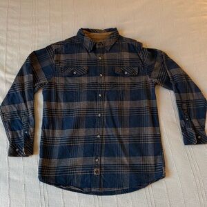 Legendary Whitetails Navy Plaid Button Down Shirt